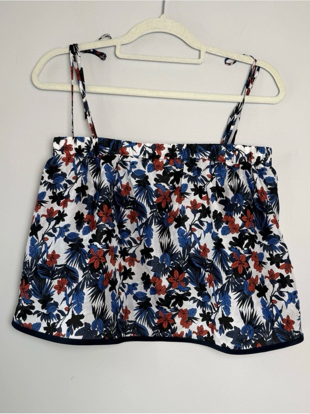 Milly NWT Women’s XS Mika Top Floral 100% Silk Camisole Italy Org $240